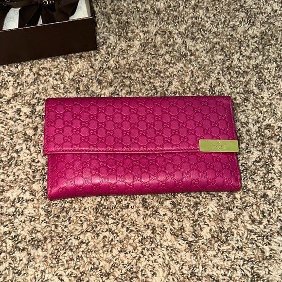 Gucci Long Wallet Wallet with Box - Micro Guccissima - Picture 2 of 13